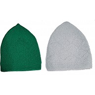 Combo Prayer cap for men- Green and Grey Combo Prayer cap for men- Green and Grey